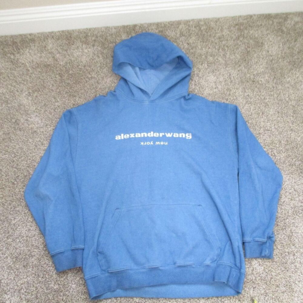 Alexander-wang Men's Blue Hoodie